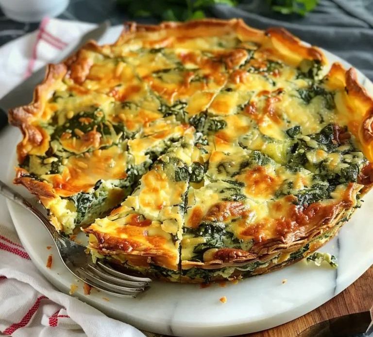 Aprende a Preparar una Tarta de Espinacas Casera, paso a paso y super económica.