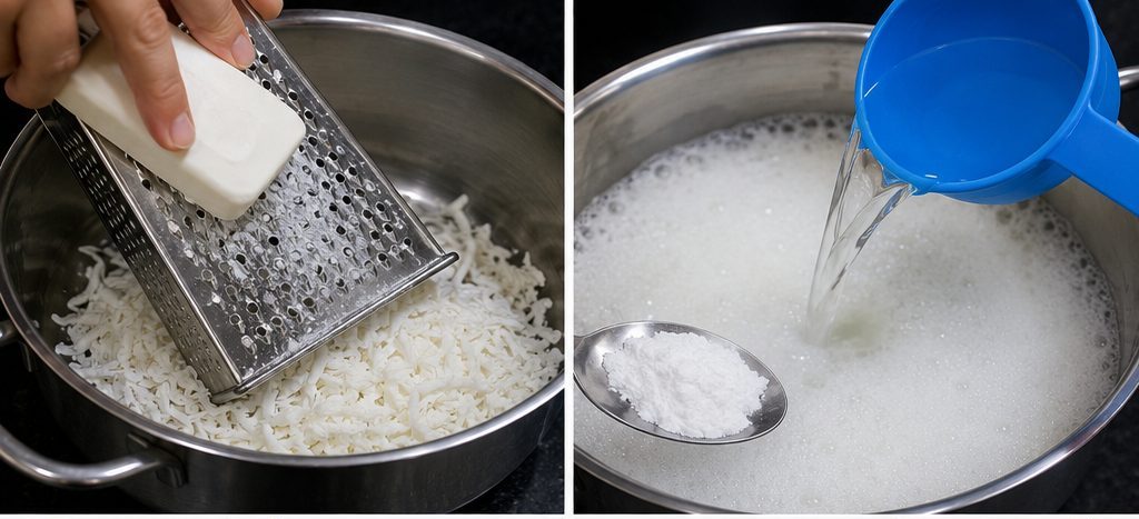 🧼 Convierte 1 Barra de Jabón Blanco en 3 Litros de Jabón Líquido Casero para Lavar Ropa