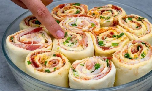 ¡Ya no pedimos pizza! ¡Estos rollitos rellenos son geniales!😋👇