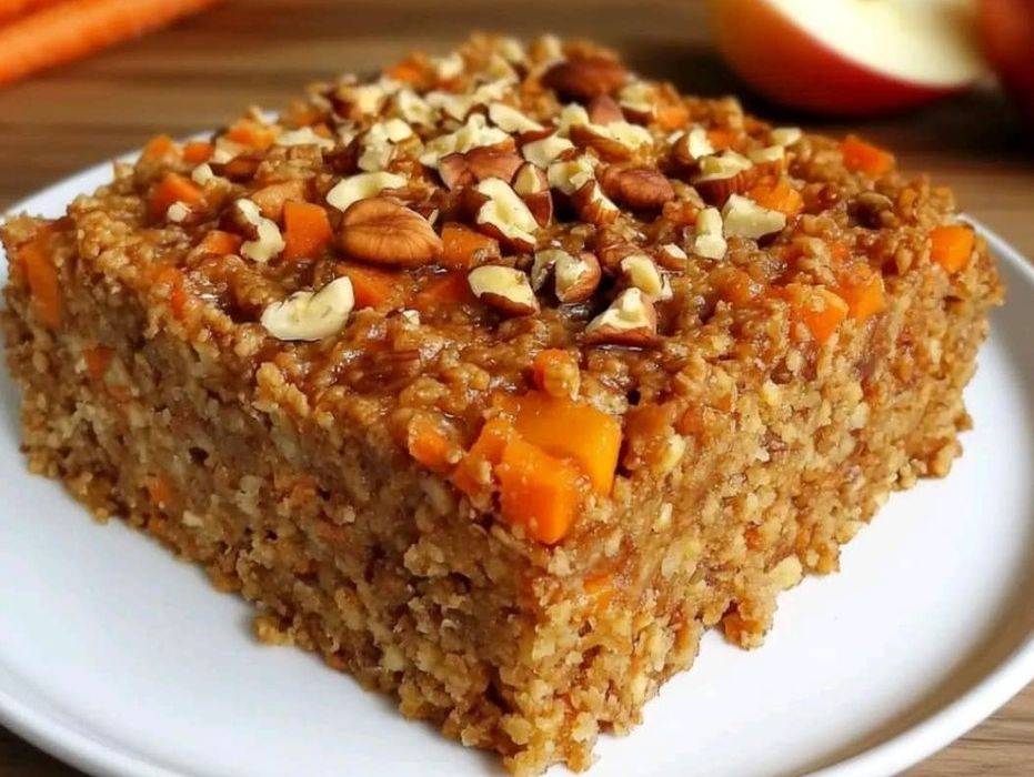 Si tienes un Vaso de Avena, Manzana y Zanahorias, ¡Haz un Pastel! 😋👇