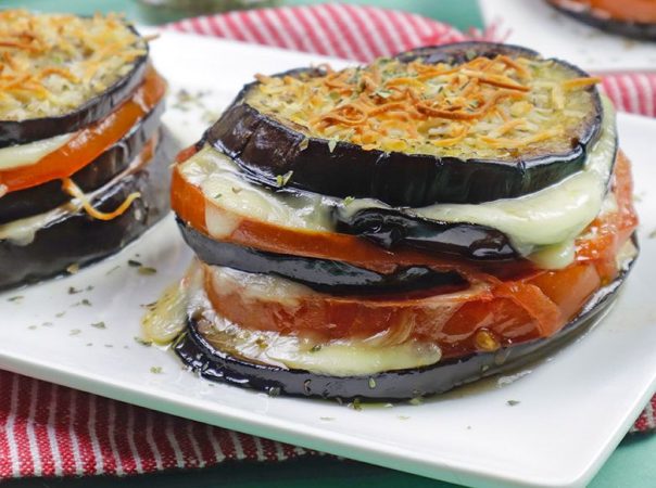 Se te Hara Agua la Boca: Receta de Milhojas de Berenjena, Tomate y Mozzarella😋🔥