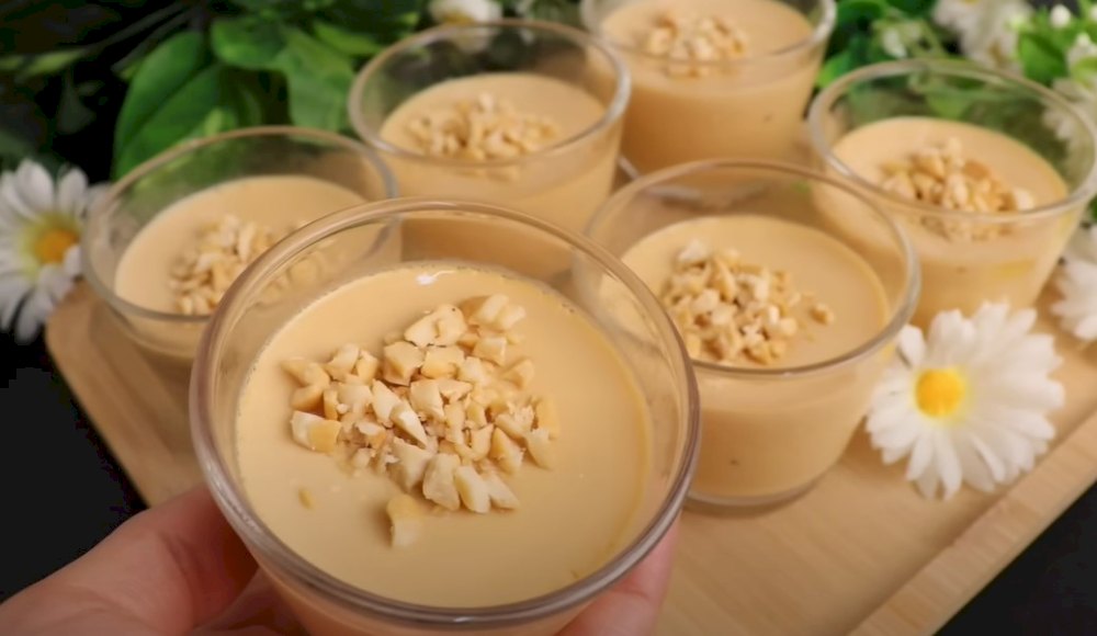 ¡Receta de Postre de 3 ingredientes! ¡Sin horno! ¡Sin harina! ¡Sin gelatina! ¡Sin maicena! ¡En 5 minutos!