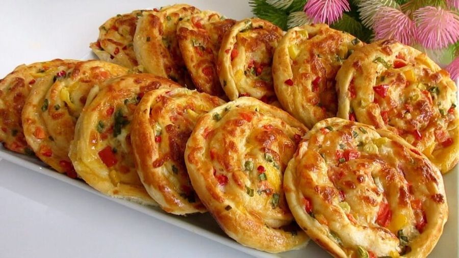 Receta de Pastelería de Mini Pizza Esponjosa