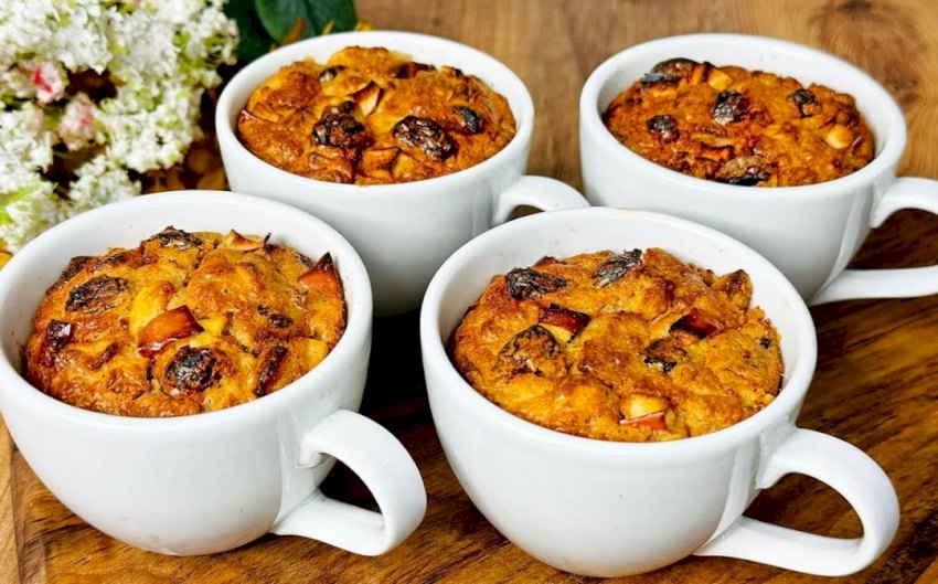 Revoluciona tu Desayuno! Prueba Estas Increíbles Tazas de Avena y Manzana Horneadas