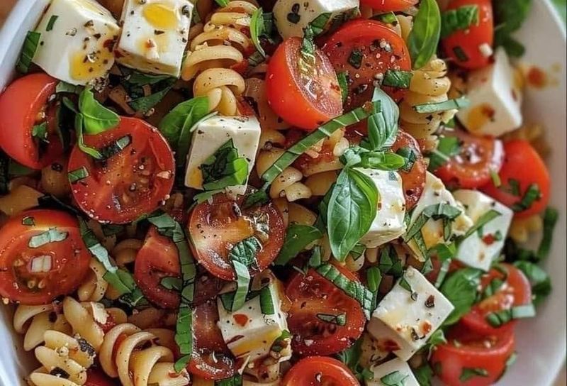 La Receta Secreta de la Ensalada de Pasta Caprese que todo el mundo está hablando: ¡No te la pierdas!