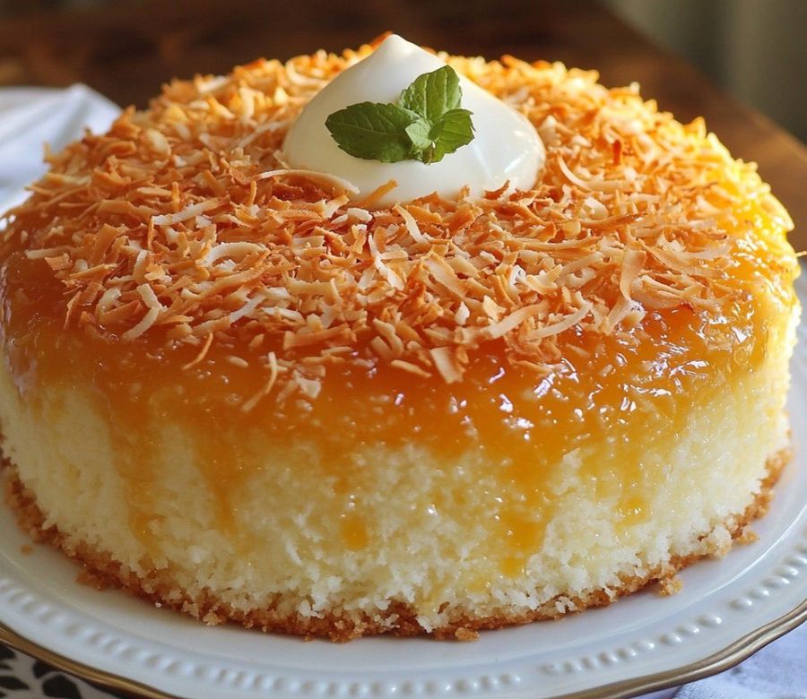 Pastel de Coco con Leche Condensada: ¡Sabor Tropical en Cada Bocado!