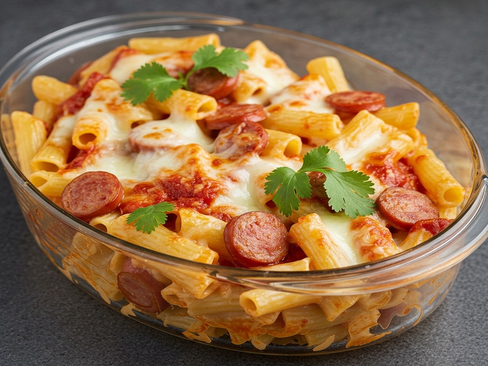 ¡Pasta Cremosa con Salchicha! Una Receta Irresistible ❤️