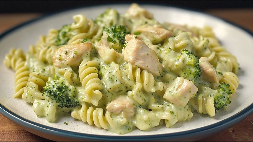 ¡La Mejor Pasta Cremosa con Pollo y Brócoli que Probarás!