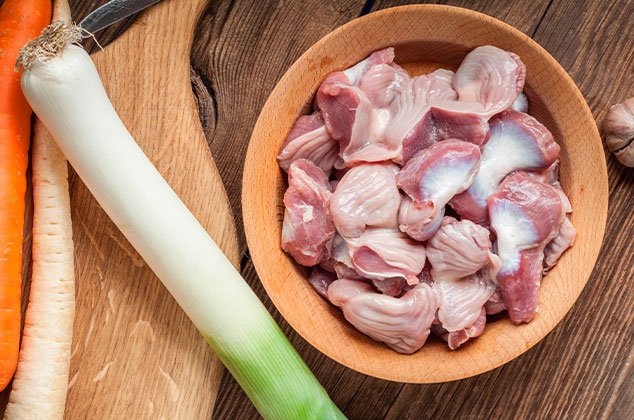 Mollejas de pollo