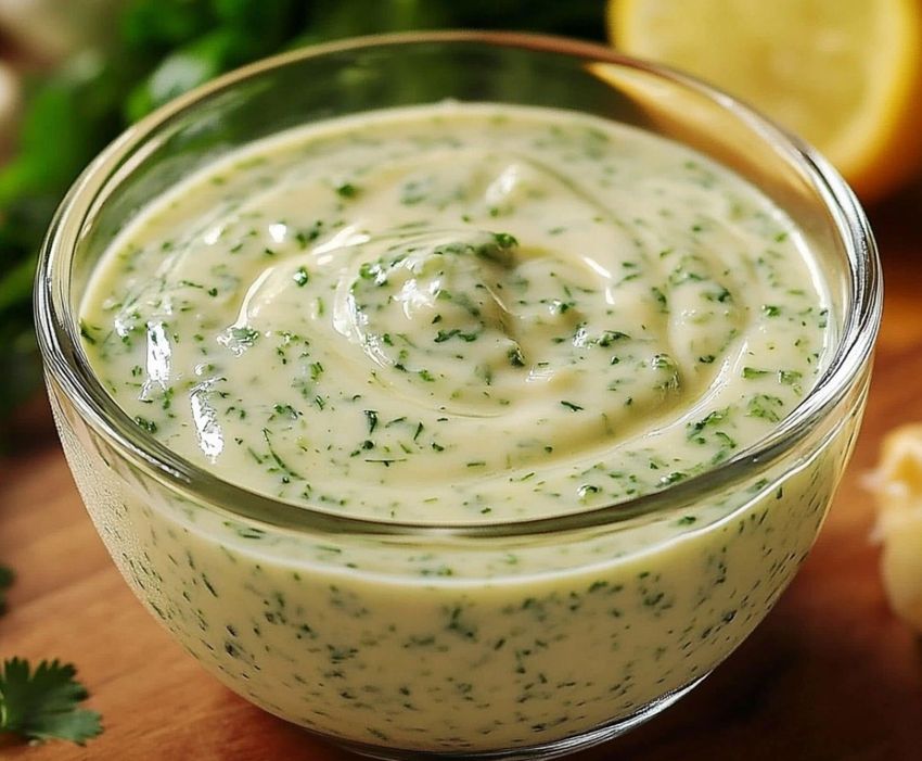 ¡Sabor que Enamora! Prepara este Cremoso Aderezo de Cilantro y Limón en 5 Minutos