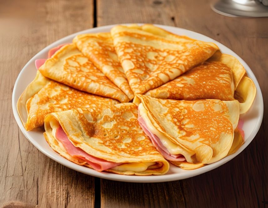 ¡Crepes de Jamón y Queso que te harán suspirar!