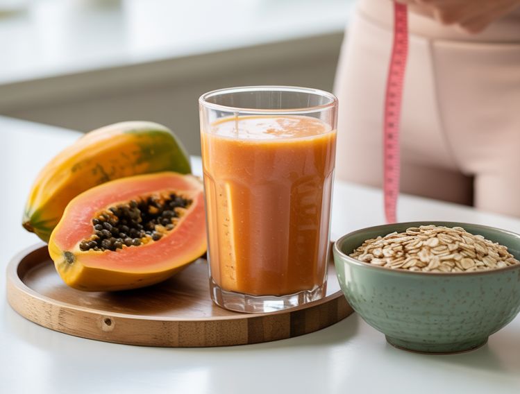 Licuado de Papaya Para Bajar de Peso y Limpiar el Colon.