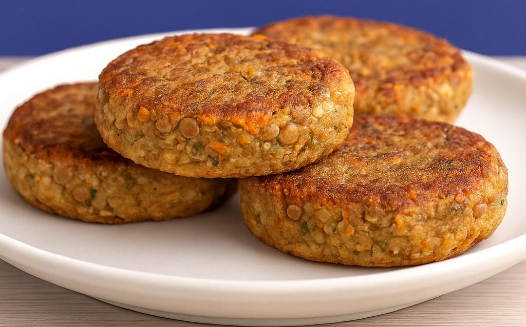 ¡Estas Tortitas de Lentejas con Avena son una JOYA! 💥 SALUDABLES, BARATAS y llenas de PROTEÍNA vegetal