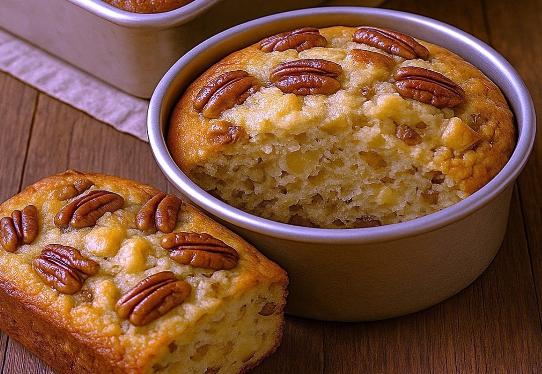 ¡Pastel Casero de Manzana, Plátano y Nueces! Un Delicioso Clásico que Siempre Triunfa