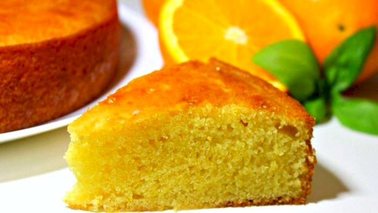 Torta de naranja casera fácil y esponjosa