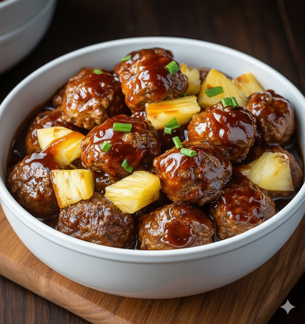 🔥🍍 Albóndigas Agridulces de Piña: la receta más fácil y deliciosa que vas a probar