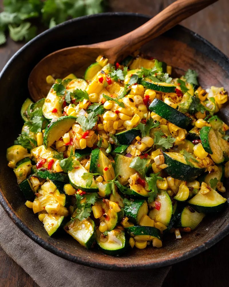 🌽🥒 Calabacitas Mexicanas: Receta Saludable, Económica y Fácil con Maíz