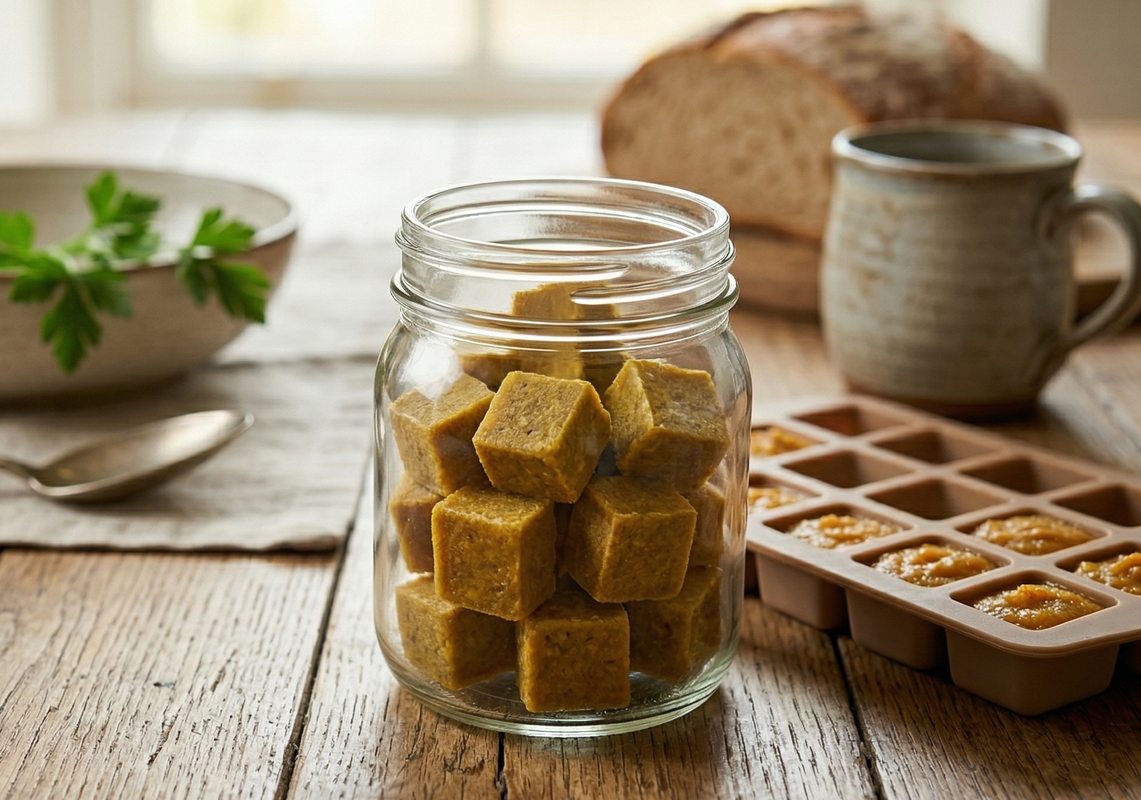 🧊💰 Cubitos de Caldo Caseros: Ahorra Dinero y Cocina Más Saludable con Este Truco Natural