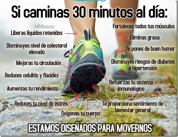 Sabes Que Obtendrás si Caminas 30 Minutos al Día ?