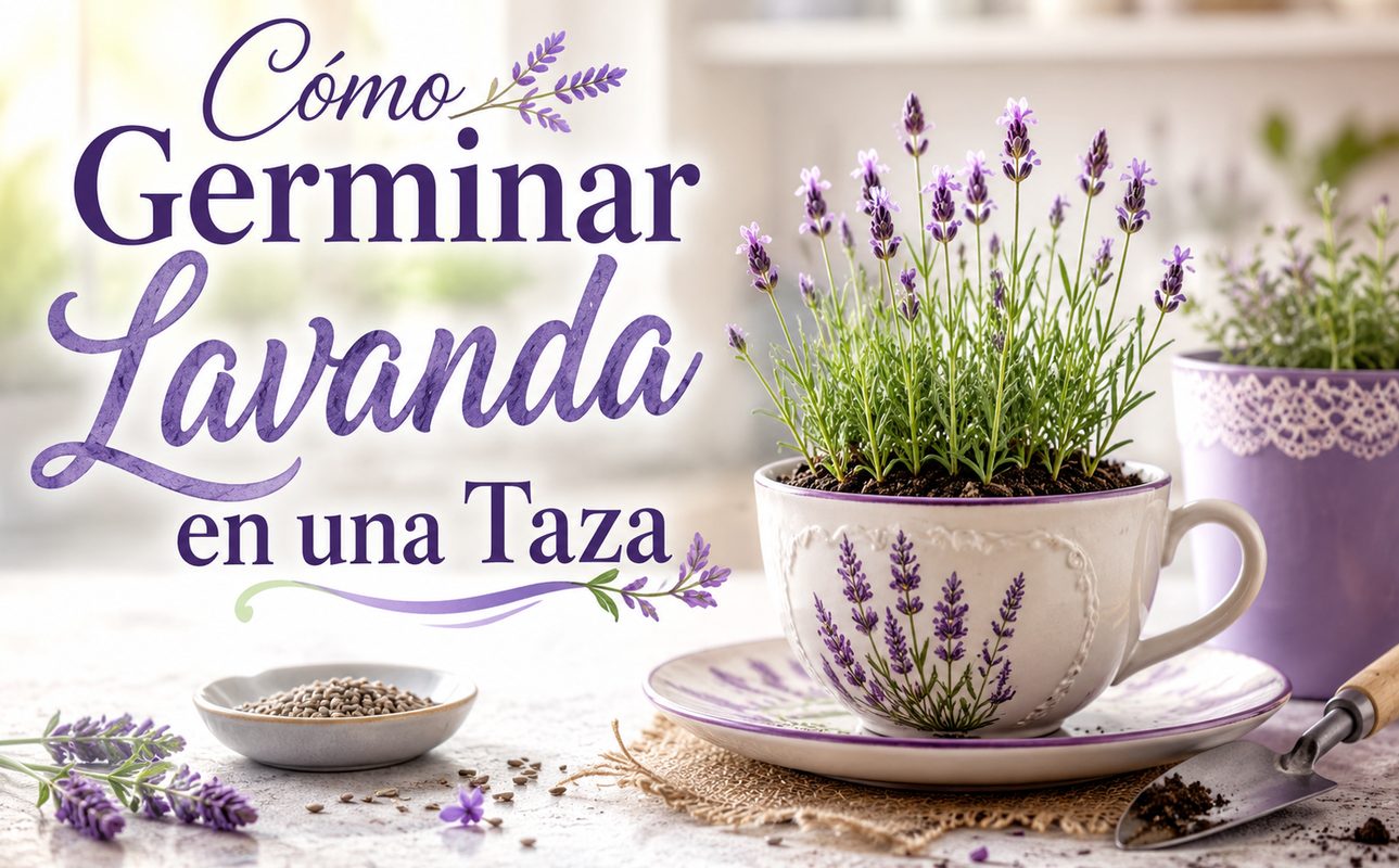 🌿 Cómo Germinar Lavanda en una Taza y Darle a tu Hogar un Aroma Natural y Relajante