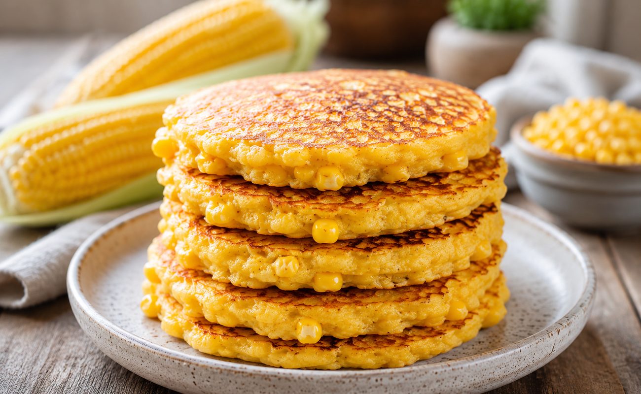 Pancakes de Maíz Esponjosos 🌽🥞: receta fácil, económica y deliciosa