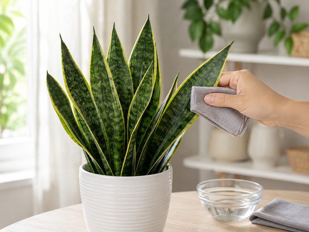 5 Trucos seguros para mantener las Hojas de la Sansevieria Brillantes y Saludables
